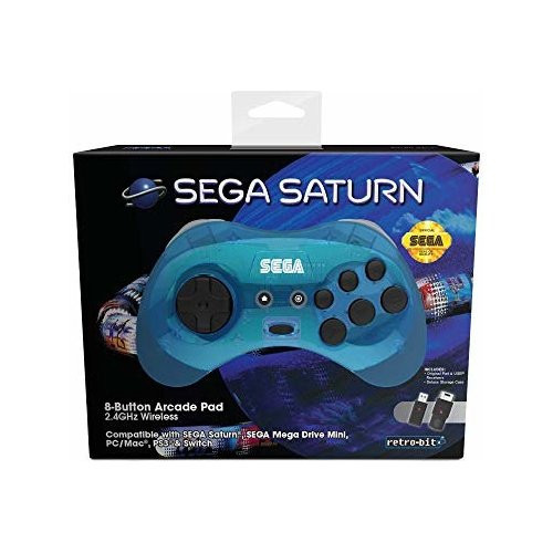 Retro-Bit SEGA Saturn 2.4G M2 Blue