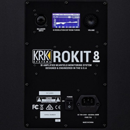 KRK Rokit RP8 G4 2-vie Nero Cablato 203 W