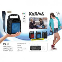 Karma Italiana HPS 44 sistema di amplificazione Sistema PA portatile 12 W Nero