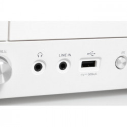 Kenwood M-820DAB Microsistema audio per la casa Bianco, Legno 50 W