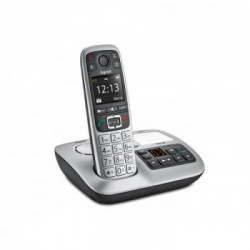 Gigaset E 560 A telefono Telefono DECT Nero, Argento Identificatore di chiamata