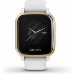 Garmin Venu SQ LCD 3,3 cm (1.3") Oro, Bianco GPS (satellitare)