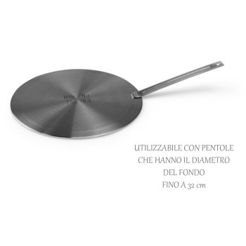 PIASTRA INDUZIONE INOX CM.26