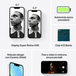 Apple iPhone 13 128GB Galassia *ESTENSIONE GARANZIA3 3 ANNI IN PIU' in omaggio*