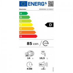 Electrolux EES48300L - Lavastoviglie Integrata Totale AirDry, PerfectFit, 14 Coperti, 60 cm, Classe D ( A+++ )