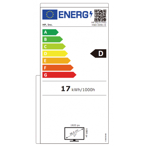 HP M27f 68,6 cm (27") 1920 x 1080 Pixel Full HD...