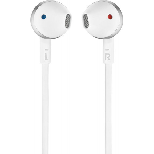 JBL T205 Cuffia Auricolare Cromo, Bianco