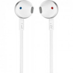 JBL T205 Cuffia Auricolare Cromo, Bianco