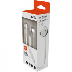 JBL T205 Cuffia Auricolare Cromo, Bianco