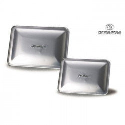 Pentole Agnelli 'Family Cooking Alluminio', Coperchio rostiera rettangolare 32 x 23 cm