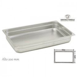 Agnelli Selection 'Gastronomia Inox', Bacinella inox GN1/1, h 20 cm	
