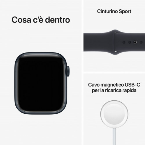 Apple Watch Series 8 GPS 45mm Cassa in...