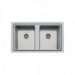 Foster 2283 050 - Lavello KE Sopratop, Inox spazzolato, 87.3x51.3 cm