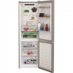 Beko RCNA366E40ZXBN - Frigorifero Combinato, Total NoFrost, 324 Litri, Classe E, 185.2 x 59.5 x 67 cm