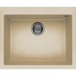 Elleci LKQ11095 - Lavello quadra 110, 61X50, 1V, champagne