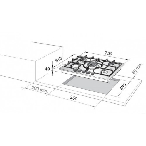De’Longhi NSL 575 X piano cottura Acciaio...