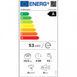 LG F4WV510SAE - Lavatrice Carica Frontale, 1400 Giri, Vapore, 10 Kg, Classe A