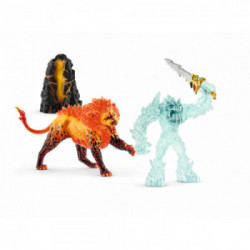 schleich ELDRADOR CREATURES Battle for the Superweapon – Frost Monster vs. Fire Lion