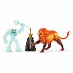 schleich ELDRADOR CREATURES Battle for the Superweapon – Frost Monster vs. Fire Lion