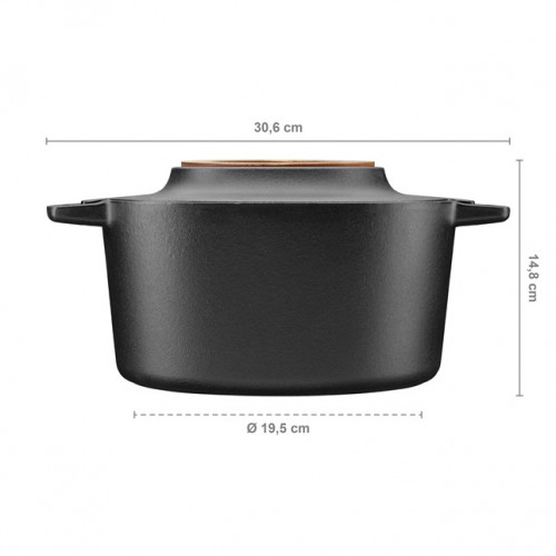 Fiskars Norden casseruola per arrosto 4 L Ghisa