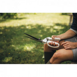Fiskars 1026917 Cesoie Per Erba Gs41 Per Potare E Modellare Prati E Siepi, Lunghezza: 35,5 Cm, Peso: 250 G, Bianco/Arancione,