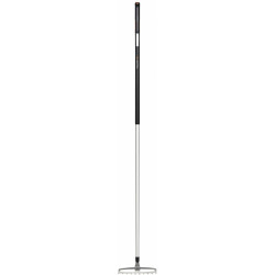 Fiskars 1027038 Rastrello Per Roseti Con 10 Denti, Lunghezza: 165,5 Cm, Larghezza: 23,3 Cm, Nero/Arancione, Alluminio/Plastica,