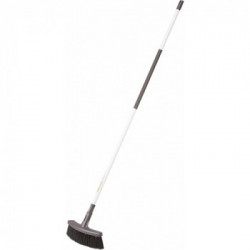 Fiskars 1025927 Scopa Leggera Per Esterni, Per Superfici Lisce, Con Manico Soft-Griff, Lunghezza: 1,6 M, Light, Bianco/Nero