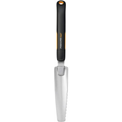 Fiskars 1027046 Estirpatore Per Erbacce Con Radici Profonde, Lunghezza: 39,6 Cm, Nero/Arancione, Acciaio Inossidabile/Plastica,