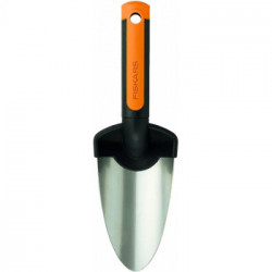 Fiskars 1000726 Trapiantatore, Lunghezza: 28 Cm, Lama In Acciaio Inossidabile, Nero/Arancione, Premium