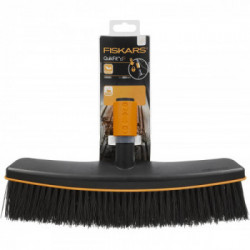 Fiskars 1001416 Scopa Per Pavimenti, Testa Della Scopa, Larghezza: 38 Cm, Setole In Plastica, Nero/Arancione, Quikfit