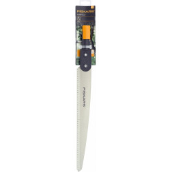 Fiskars 1000692 Seghetto Dritto, Testa Di Attrezzo, Lunghezza: 52 Cm, Acciaio Temprato, Nero/Arancione, Quikfit