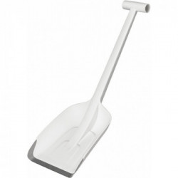 Fiskars 1019347 Pala Da Neve, Lunghezza: 63 Cm, Plastica Rinforzata Con Fibra Di Vetro Con Bordo In Acciaio, Bianco, Snowxpert