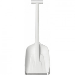Fiskars 1019347 Pala Da Neve, Lunghezza: 63 Cm, Plastica Rinforzata Con Fibra Di Vetro Con Bordo In Acciaio, Bianco, Snowxpert