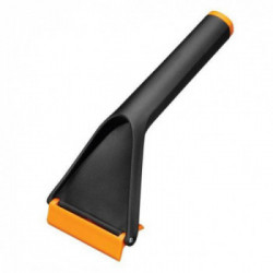 Fiskars 1019354 Raschietto Per Ghiaccio, Utilizzabile Da Entrambi I Lati, Lunghezza: 21,5 Cm, Plastica, Nero/Arancione, Solid