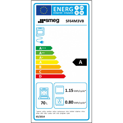 Smeg SF64M3VB - Forno Elettrico da Incasso, 70...
