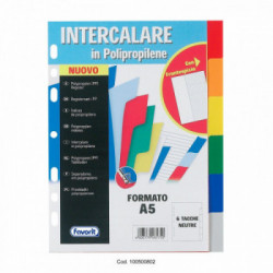 Favorit 100500802 divisore Multicolore Polipropilene (PP) 25 pezzo(i)