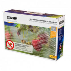 Stocker 4597 Rete Anti Moscerino dei Piccoli Frutti 4 x 5 m