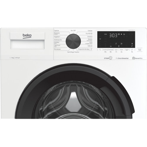 Beko WUX71236AI-IT - Lavatrice a Vapore a...