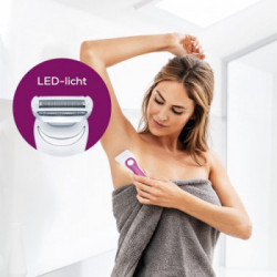 Beurer HL 36 - Rasoio con Testina Flessibile, 3 Testine Intercambiabili, 2 Livelli