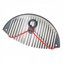 Moha 040503 - Colapasta Mezzaluna Flessibile, Inox "Flexinox", 18-24 cm
