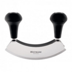Westmark 052812 - Mezzaluna con Doppia Lama, Acciaio Inox, 17 CM