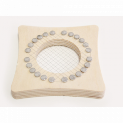 CALDER TAGLIA-PUNTARELLE IN LEGNO DI FAGGIO 10X10 CM