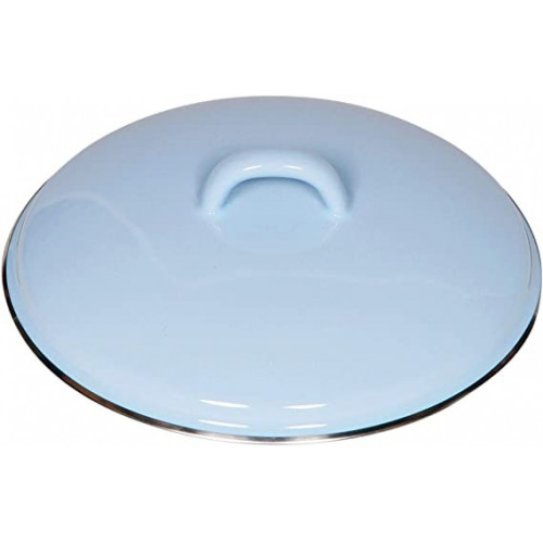 Riess 011428 - Coperchio Blu Bordo Cromato, 18 cm