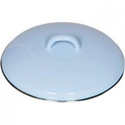 Riess 011428 - Coperchio Blu Bordo Cromato, 18 cm