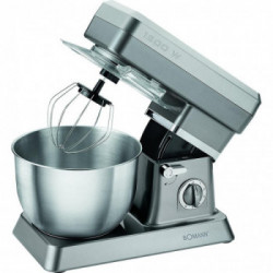 Bomann KM398 - Impastatrice, 1200 W, 6,3 Lt. Acciaio Inox, 3 Fruste