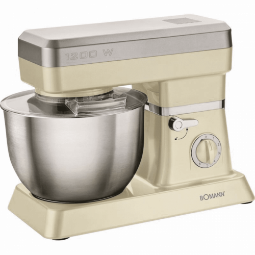 Bomann 025354 - Impastatrice KM398, Crema 1200W