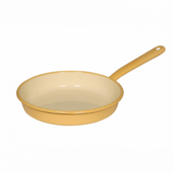 Riess 011460 - PADELLA 'PASTELL' SMALTATA GIALLO INDUZIONE 22CM - 