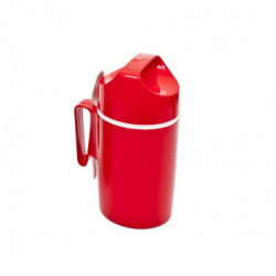Rotpunkt 060407 - Portavivande, Interno Protettivo, Cucchiaio in Plastica, Crazy Red, 0,85 L