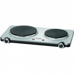 Bomann DKP5033ECB - Piano Cottura Portatile Elettrico, Piastra Doppia, 2500 W