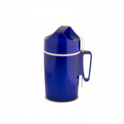 Rotpunkt 060410 - Portavivande, Interno Protettivo, Cucchiaio in Plastica, Blu Hyperblue, 0,85 L